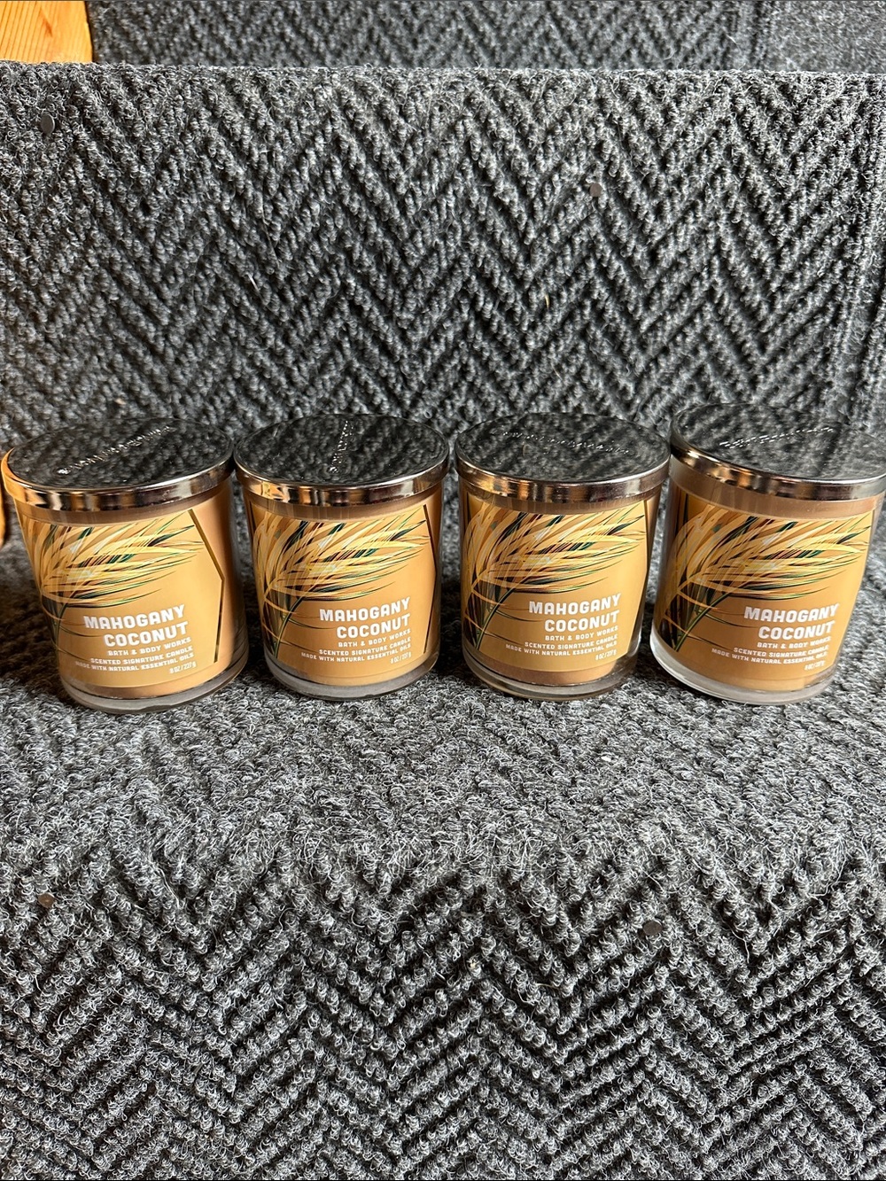Bath & Body Works Mahogany Coconut Single Wick Candle